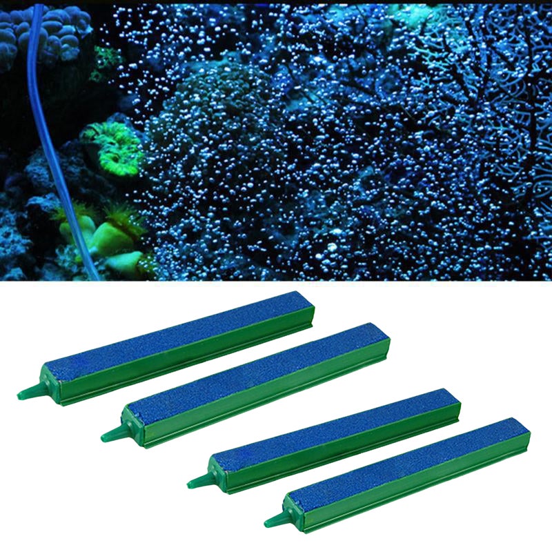 Dyfuzor powietrza do akwarium, dyfuzor bąbelkowy, dyfuzor z kamieniem tlenowym, 31,5 cm, opakowanie 4 szt.