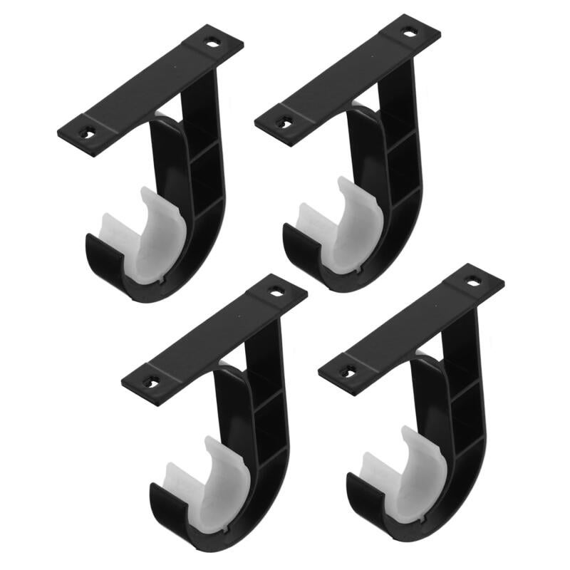 Staffa Asta Tende 4 Staffe A Incasso Per Tende - Supporto Asta 28mm Lega Di Zinco 649873