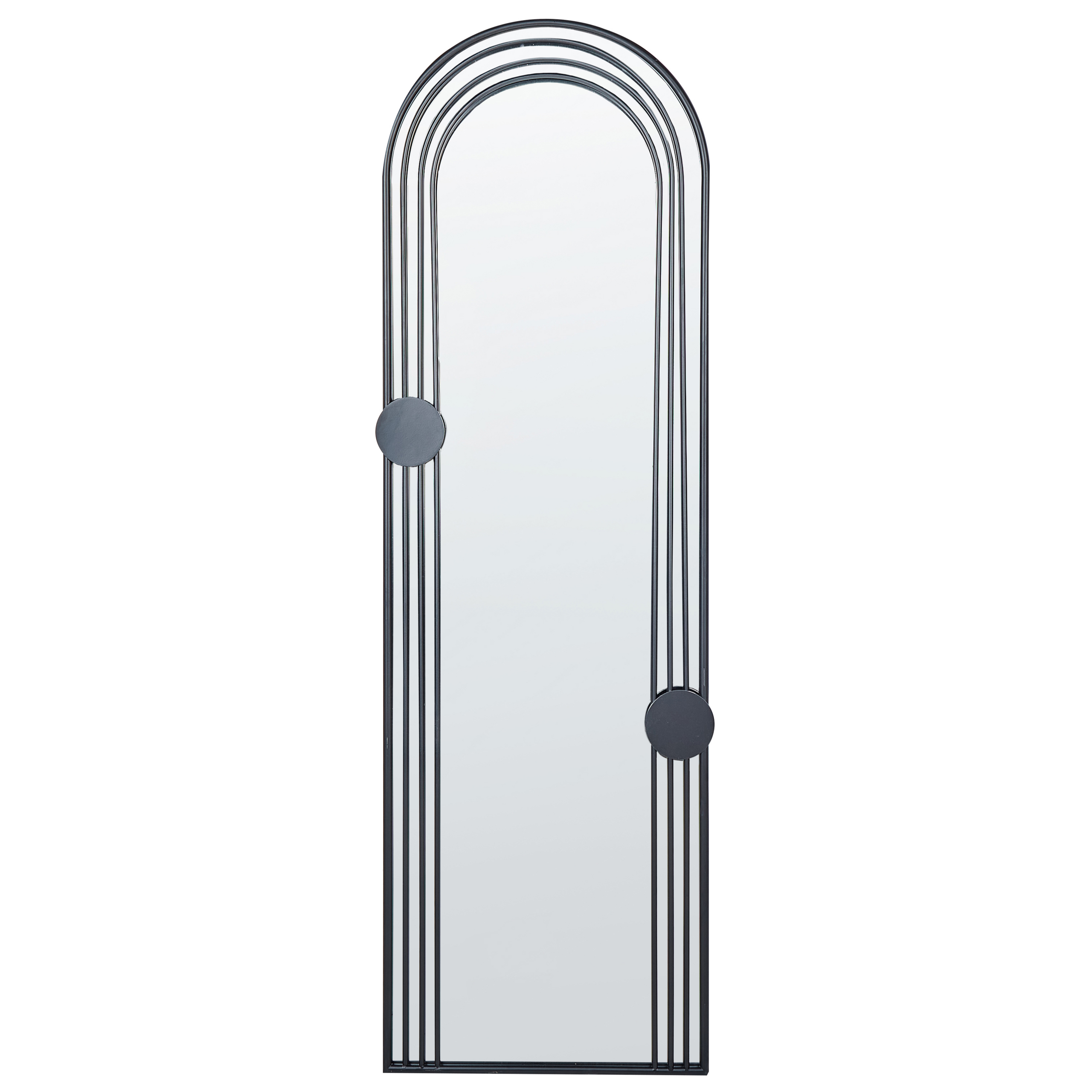 Oglindă de perete AJAIN 45 cm 146 cm Metal Negru
