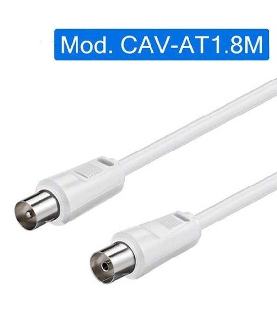 Riteav 1 cavo coassiale TV tipo F 3 porte Ethernet CAT6 bianco da parete piastra