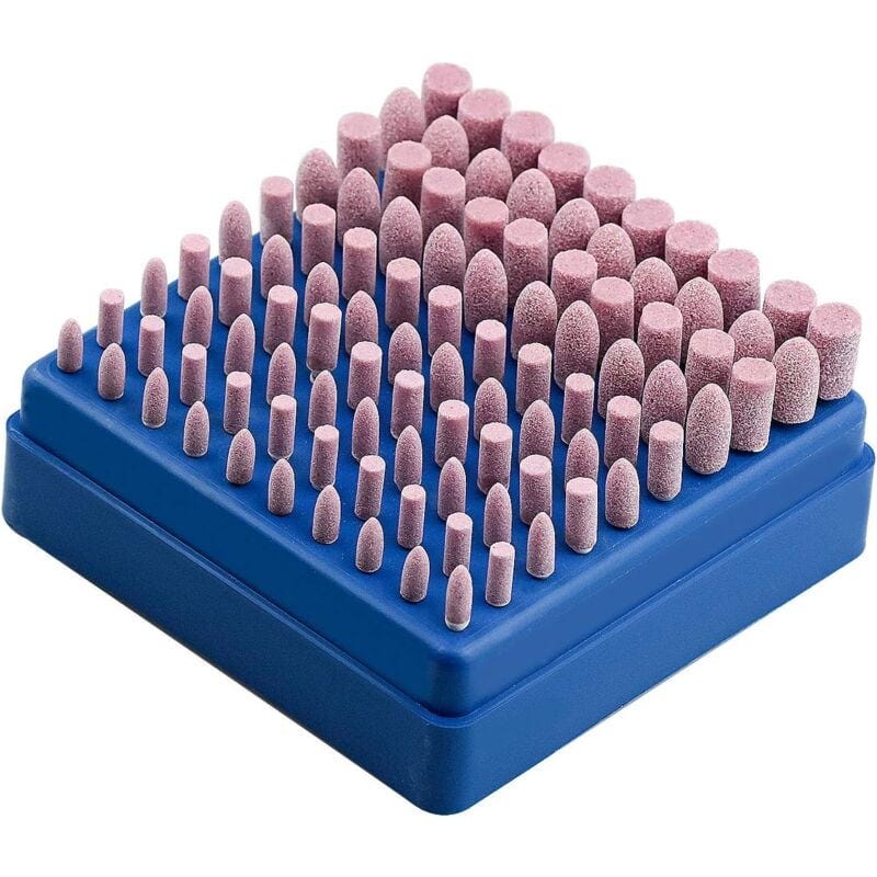 Outil de polissage abrasif monté sur mandrin UEETEK 100pcs, tige 3mm Outil de polissage abrasif monté sur mandrin UEETEK 100pcs, tige 3mm