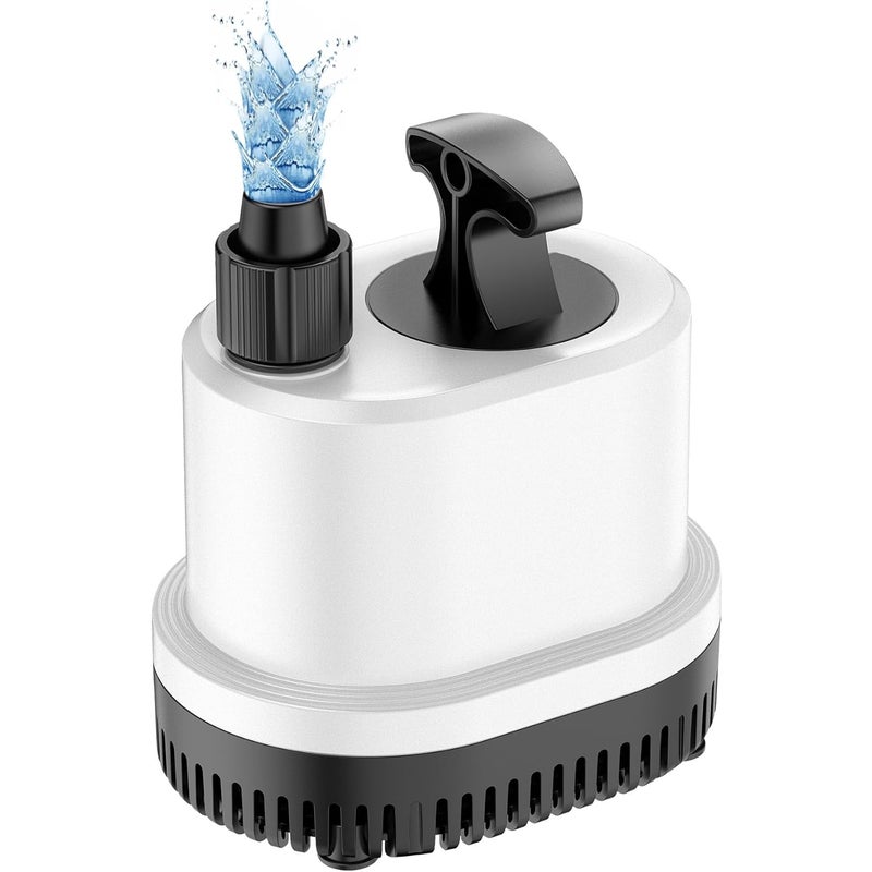 Pompa zanurzeniowa do akwarium, ultracicha pompa pobierająca wodę do akwariów, ogrodów, stawów, 1000 l/h, 15 W