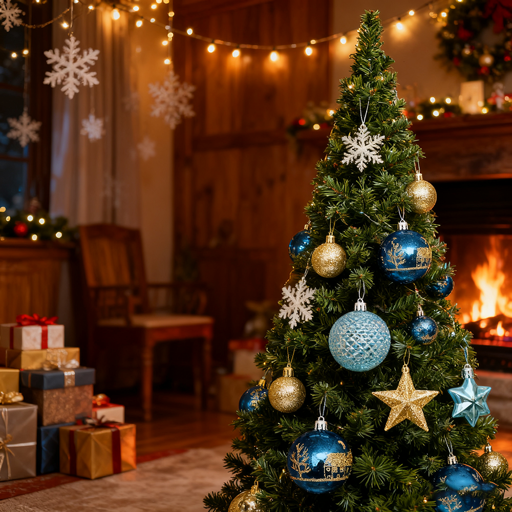 Palline di Natale Palle di Natale 44 Pezzi Di Ornamenti Per Palline Di Natale, Decorazioni Infrangibili Per L'albero Di Natale, Palline Da Appendere Per Decorazioni Per Feste Di Natale Natale Decorazi
