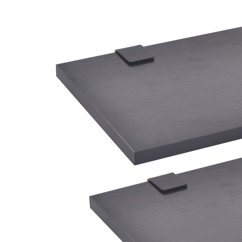 Meubles de salle de bain 9 pcs avec lavabo et robinet Noir vidaXL - 5