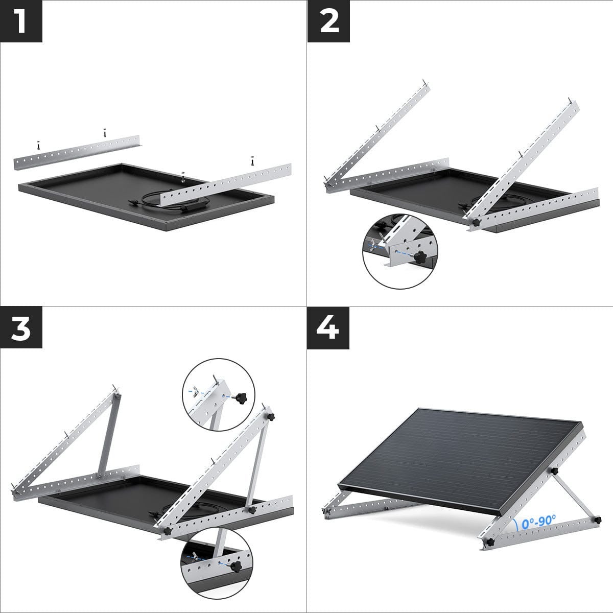 Support pour Panneau Solaire inclinable et réglable 28'' (71 cm) - ECOFLOW - 4