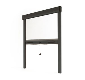 Moustiquaire Verticale Enroulable 140x250 Cm - Marron - Avec Pochette - Neuve
