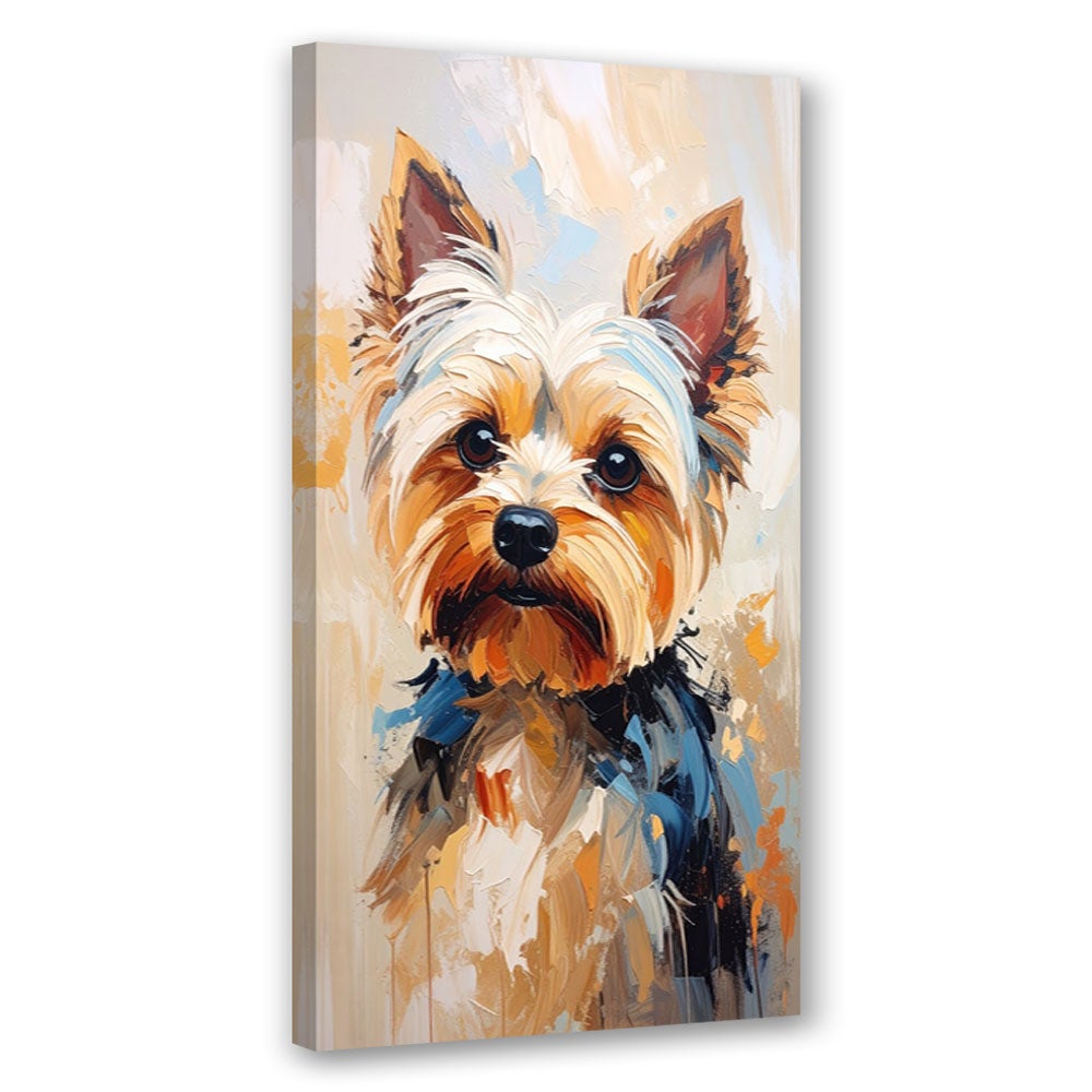 Obraz nowoczesny do salonu biura, Yorkshire terrier Pies Zwierzę 60x120