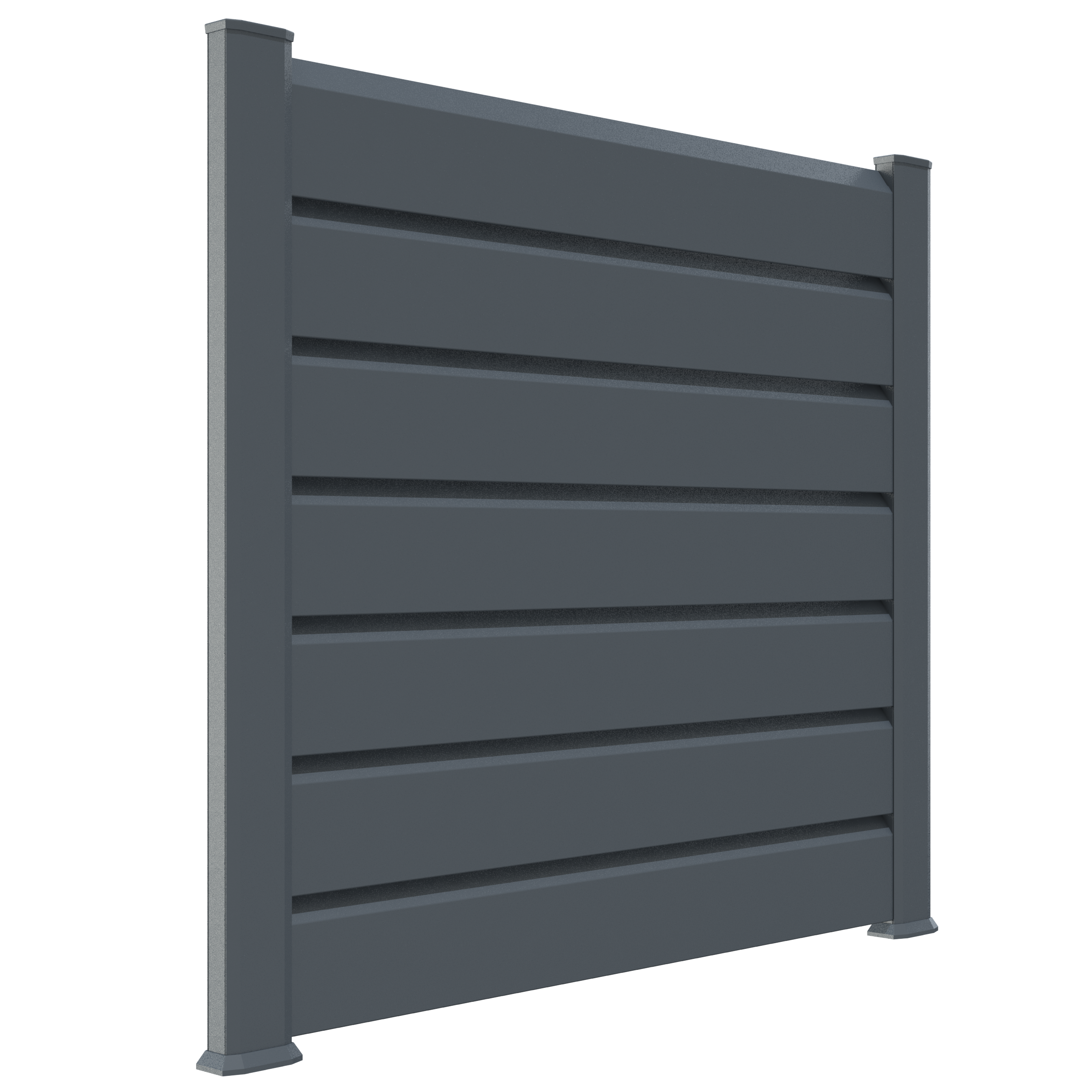 KIT CLOTURE CLOSEA PVC GRIS ANTHRACITE 7016 LG: 18M x HT: 0M97 - 4