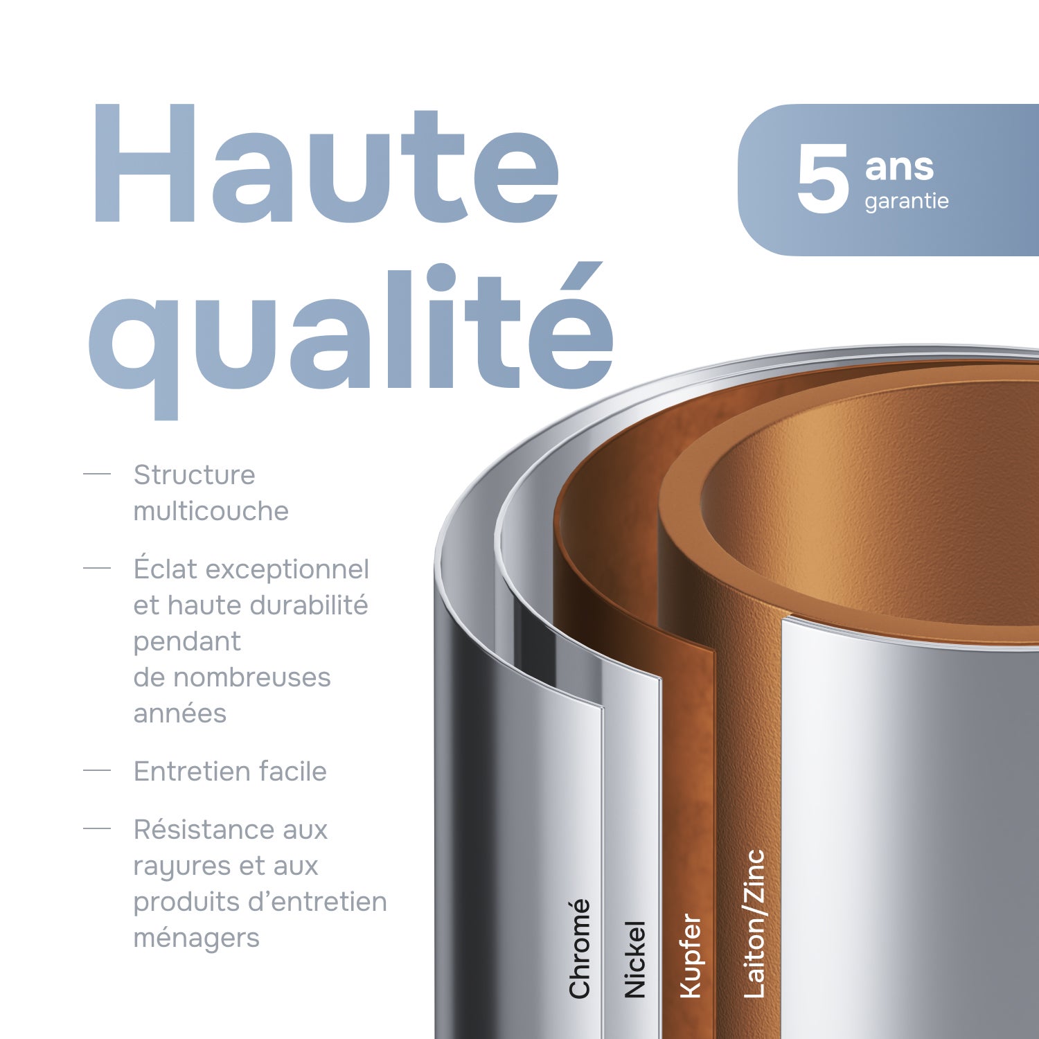 Mitigeur de Lavabo, Robinet de Lavabo, Mitigeur Salle de Bain Robinet de lavabo Chromé Hit, taille S,FTA02100 AM.PM - 3