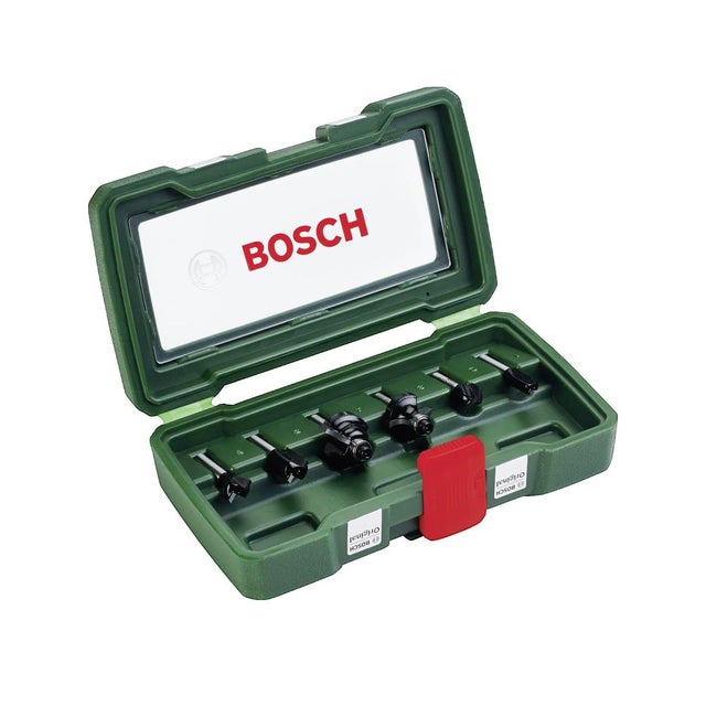 Bosch Accessories 2607019464 Jeu de fraises Carbure de tungstène Longueur 188 mm Diamètre de tige 6 mm