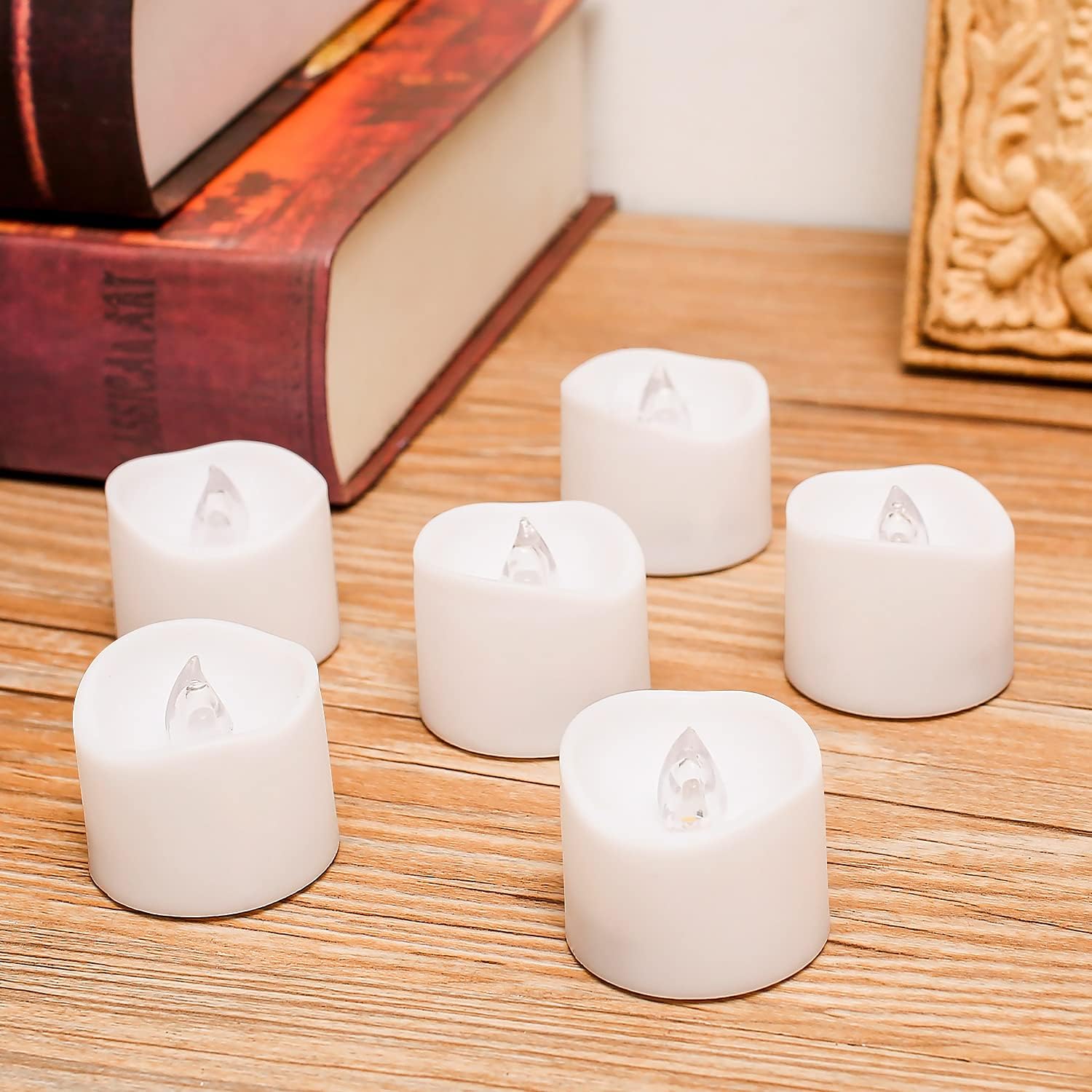 Bougies LED Flamme Vacillante Lumière 14 pcs,Bougies électriques Bougies de noël pour noël, Arbre de noël, pâques, Mariage - 3