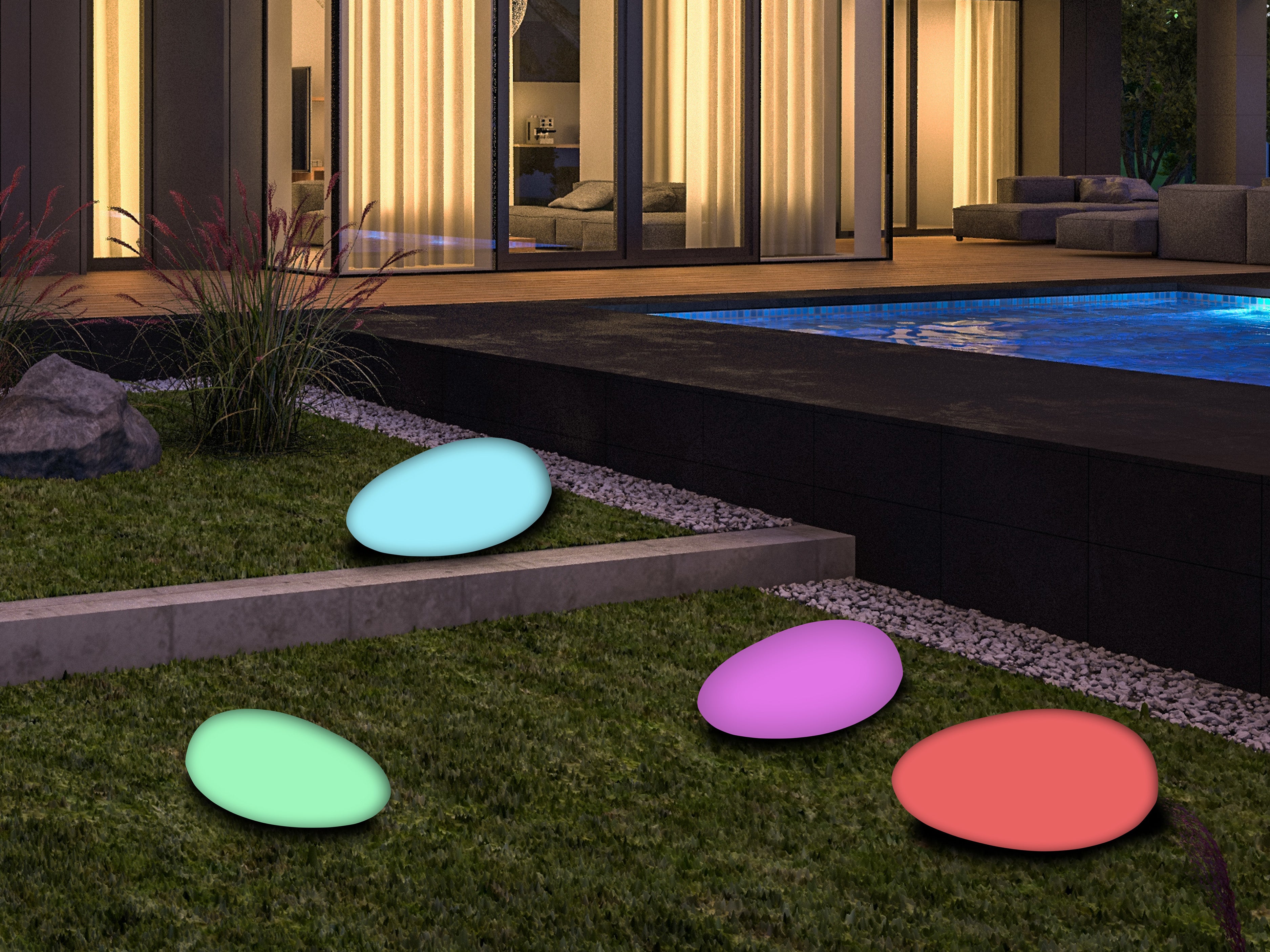 BEPER P207ILO241 Lampada solare da giardino a LED RGB – Luce esterno automatica IP44, ricarica solare, autonomia 8 ore, con picchetto per fissaggio. - 7