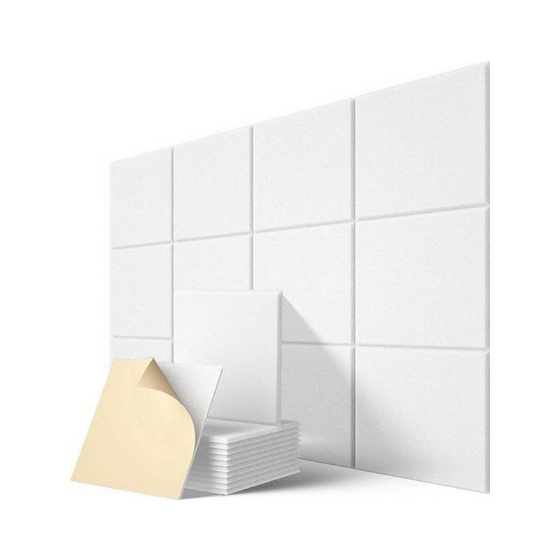 Samoprzylepne panele akustyczne opakowanie sztuk poliestrowa wyściółka dźwiękochłonna dźwiękochłonne panele ścienne o wysokiej gęstości