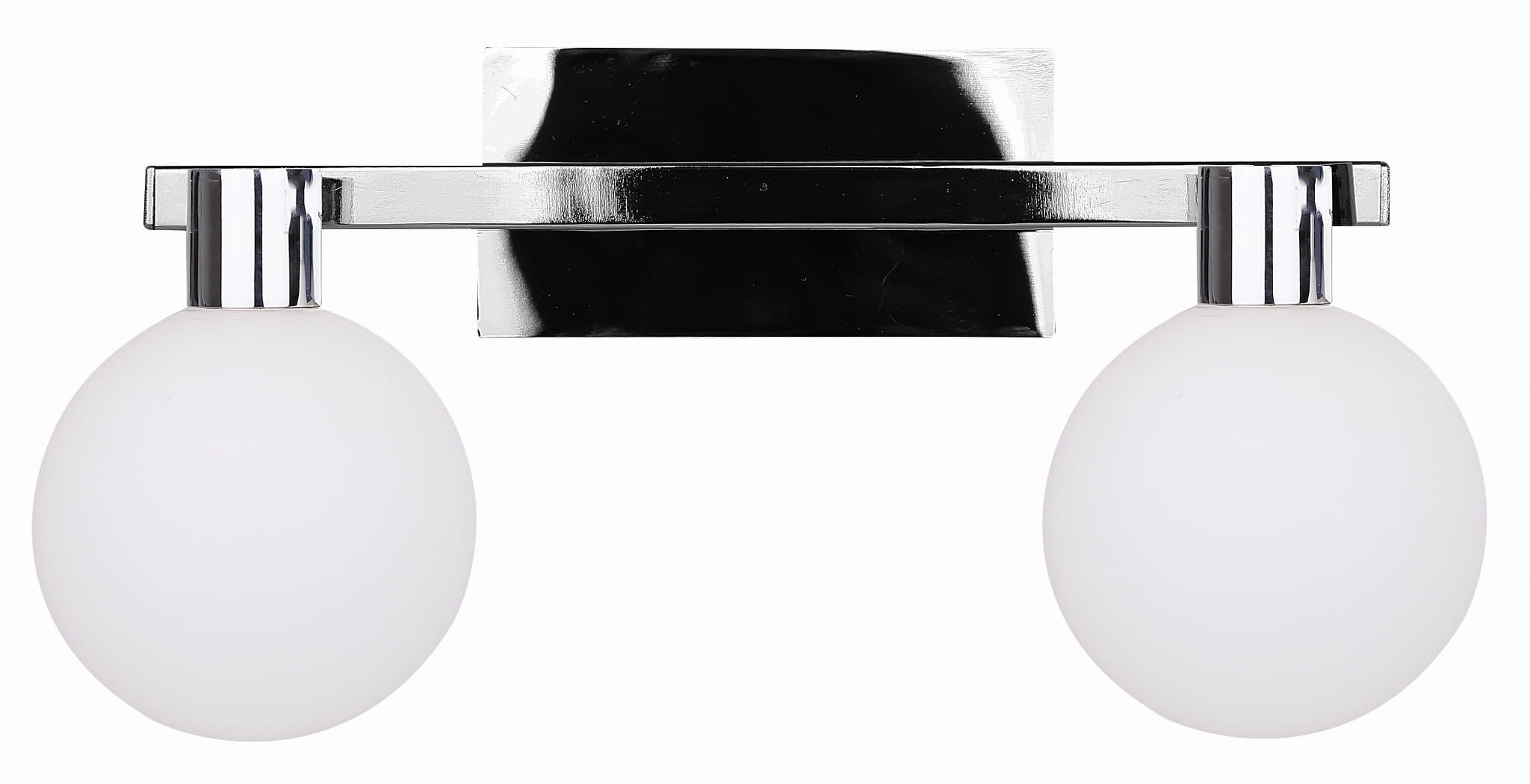 Kinkiet ścienny Maldus chromowany biały 2xG9x40W wym: 13 x 33,5 x 15 cm szkło IP20 Candellux