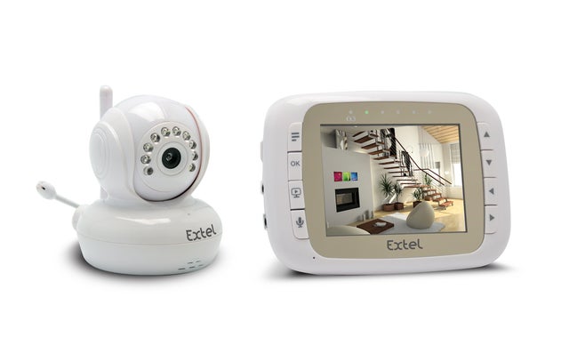 Kit de vidéosurveillance sans fil moniteur + caméra portée 200 son bidirectionnel 2 heures autonomie - Extel - 082505