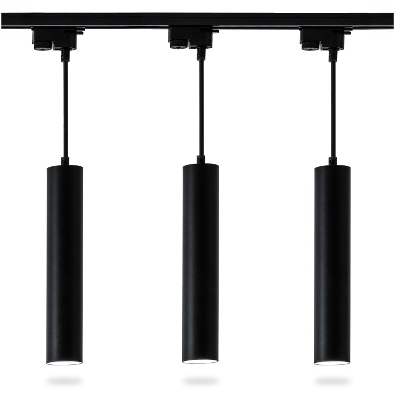 Zestaw Szyna Lumiled Oświetleniowa Szynoprzewód 1m + 3x Reflektor Szynowy Soplo GU10 Czarny