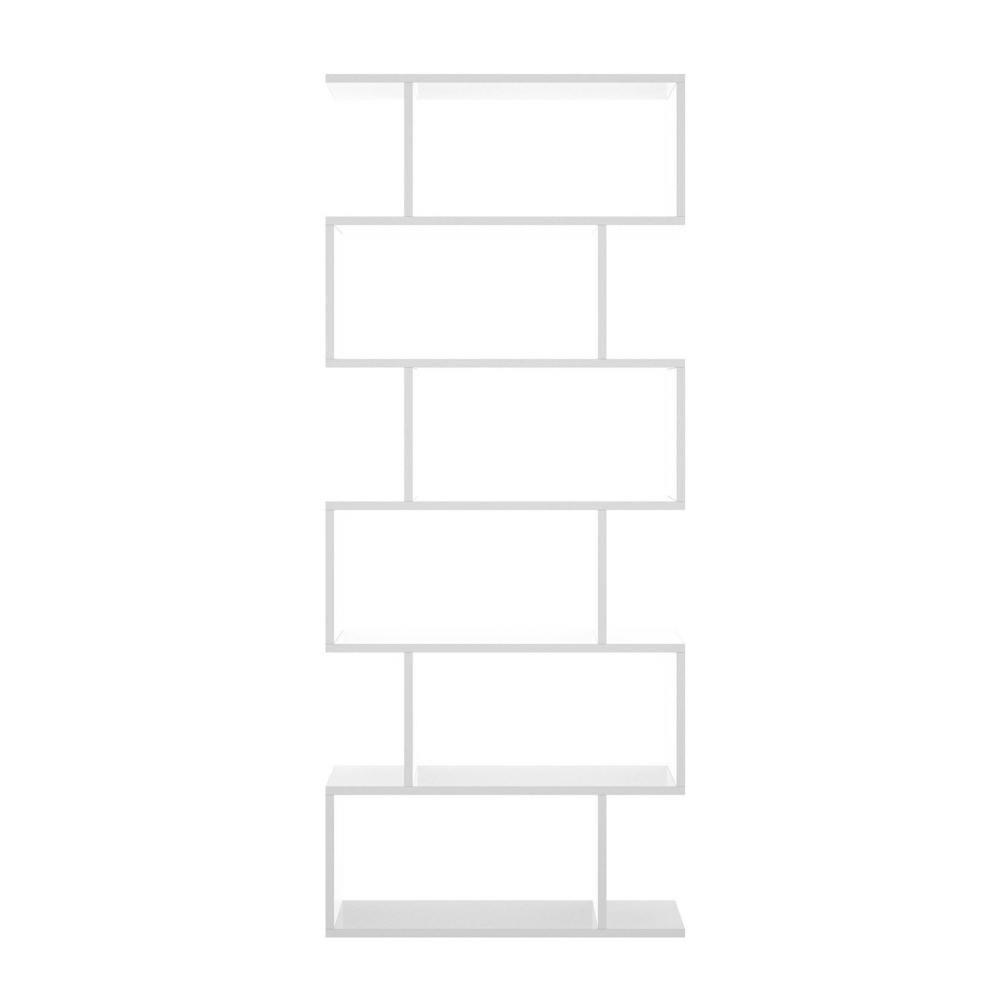 Etagère haute TOMINI - 6 cases - Coloris : Blanc - 6