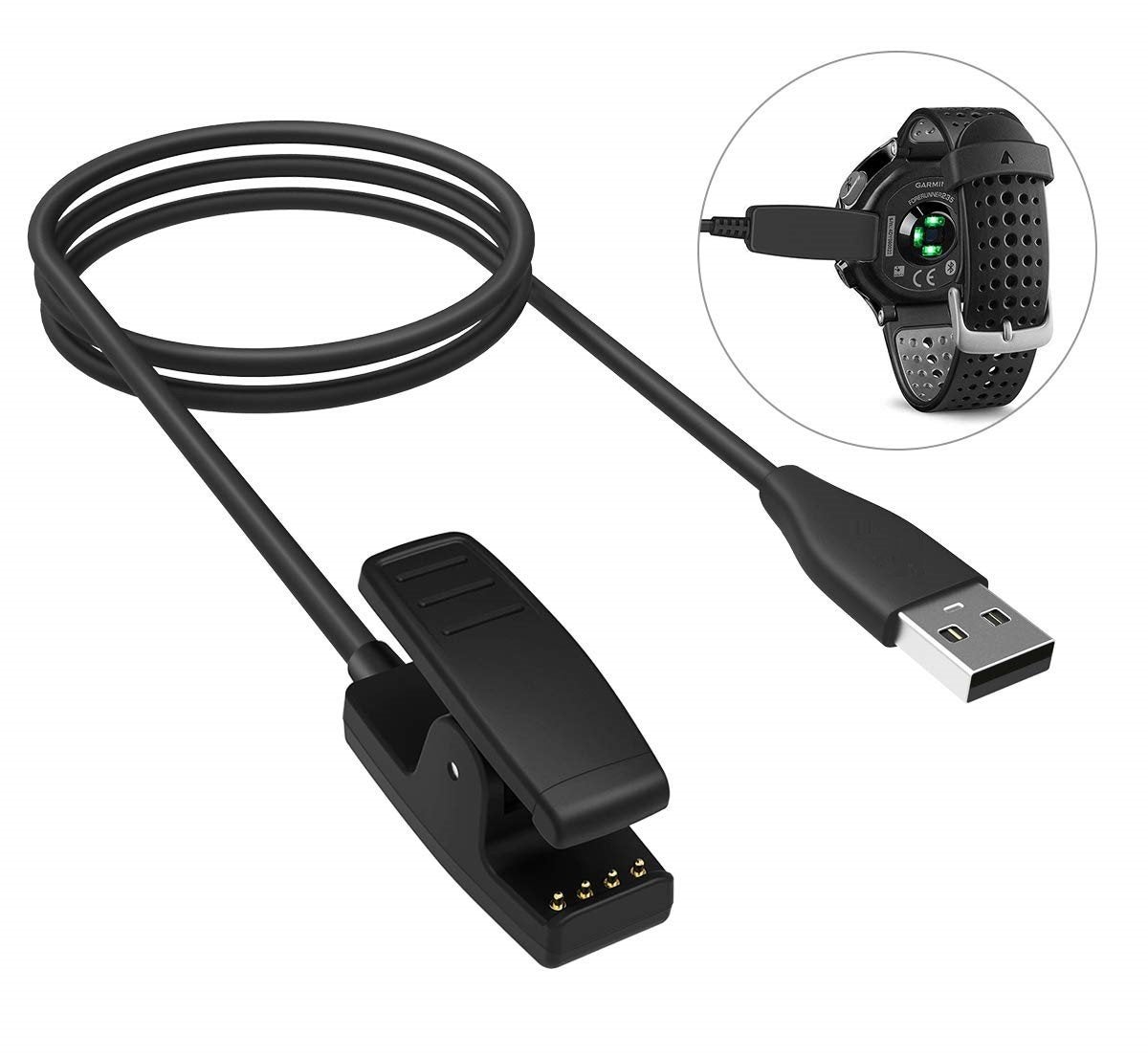 Cable cargador para Garmin Forerunner 235 735XT 630 645 230 Vivomove HR Approach S20 Leroy Merlin