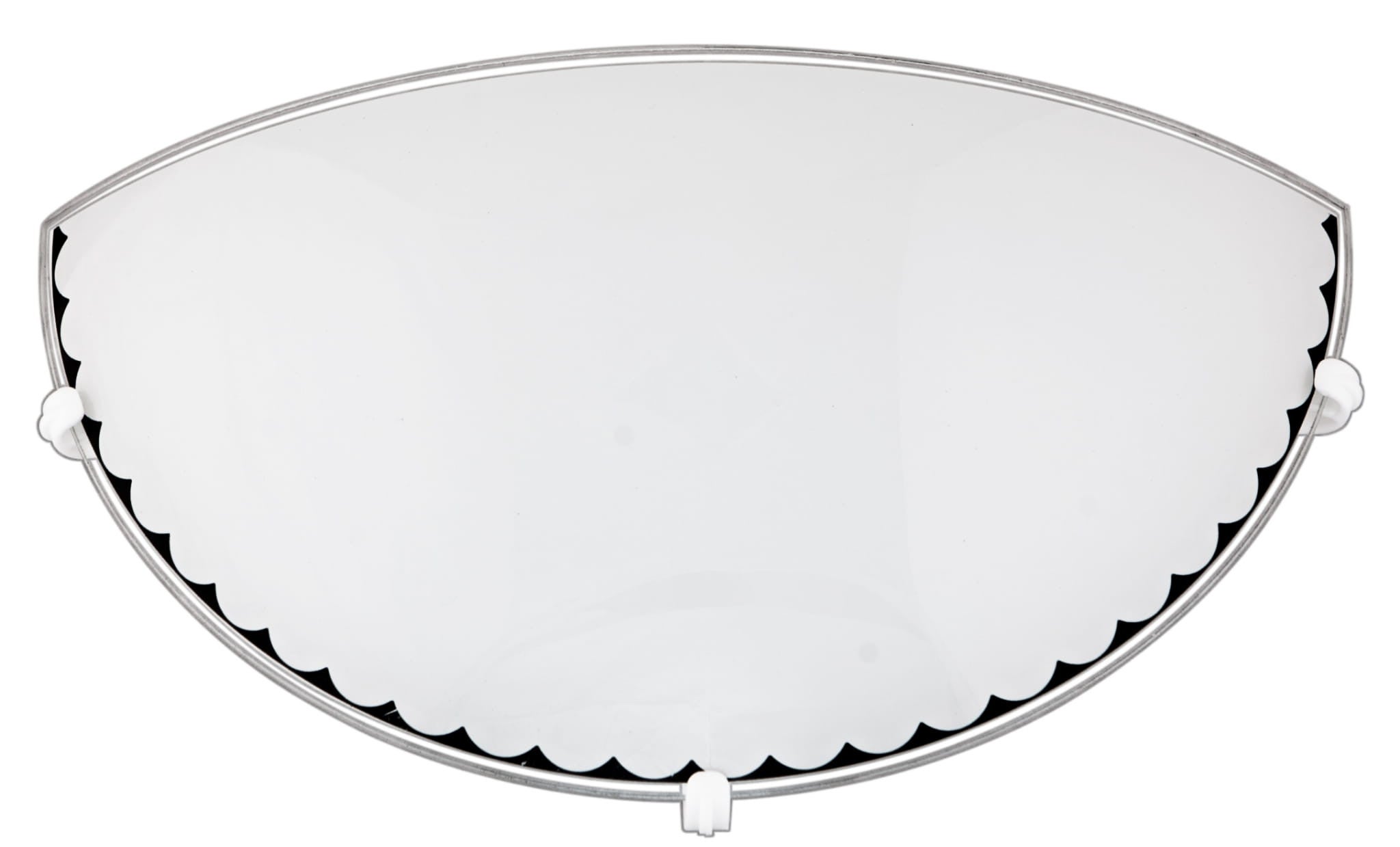 Kinkiet półplafon Fold biały 1xE27x20W wym: 15 x 30 x 9 cm szkło IP20 Candellux