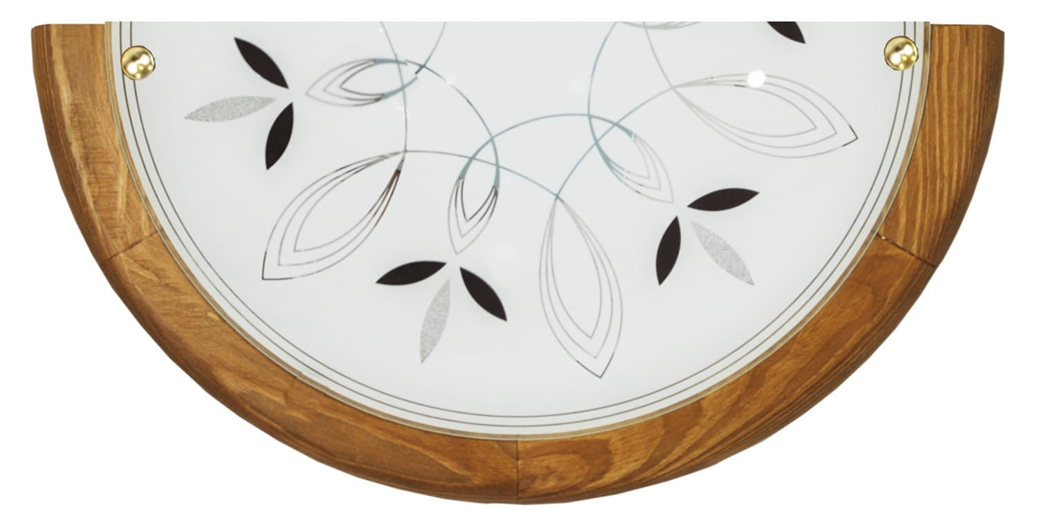 Kinkiet półplafon Rustica jasne drewno-biały 1xE27x20W wym: 15 x 30 x 9 cm metal IP20 Candellux