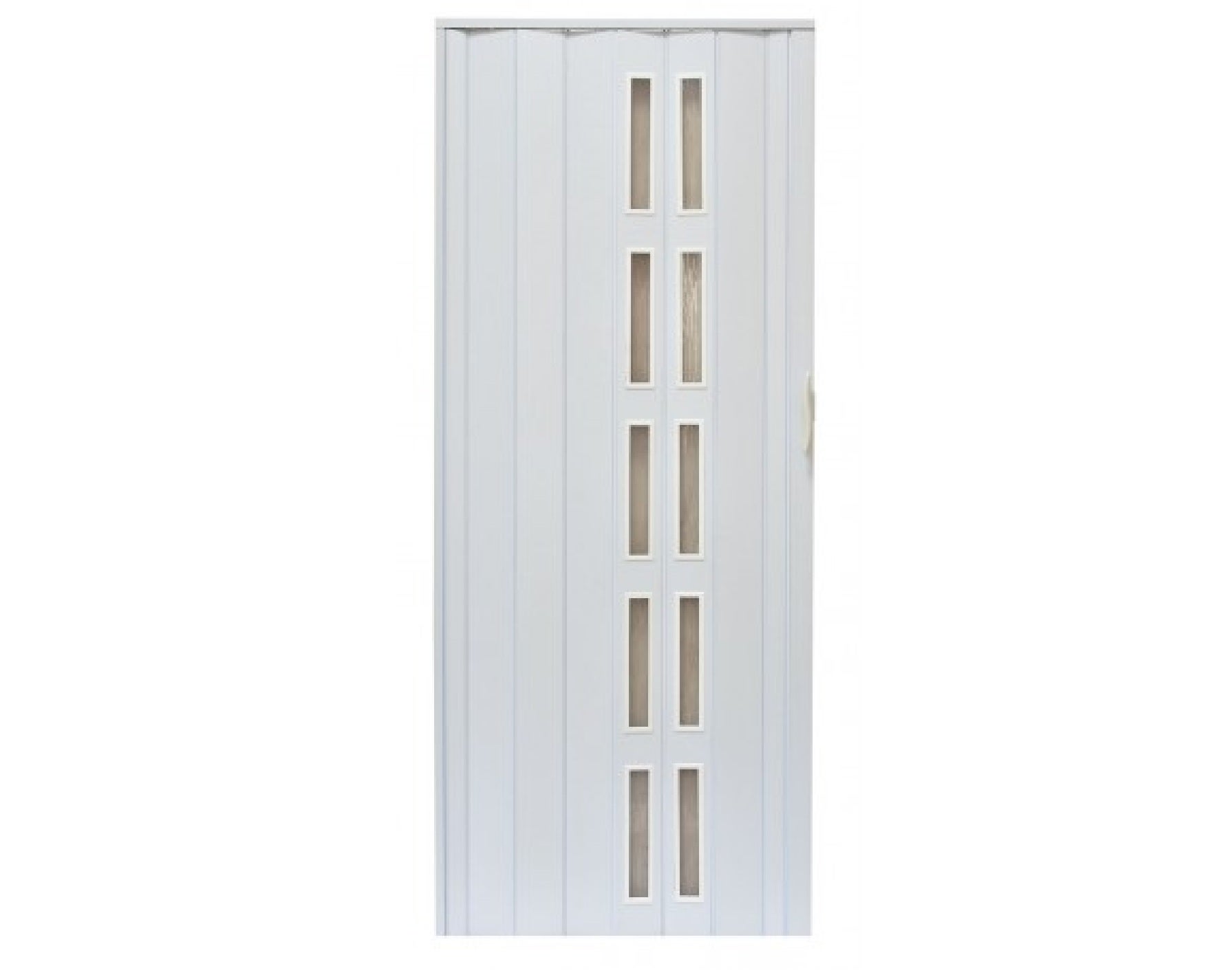 Drzwi harmonijkowe 005S BIAŁY MAT - 80 cm