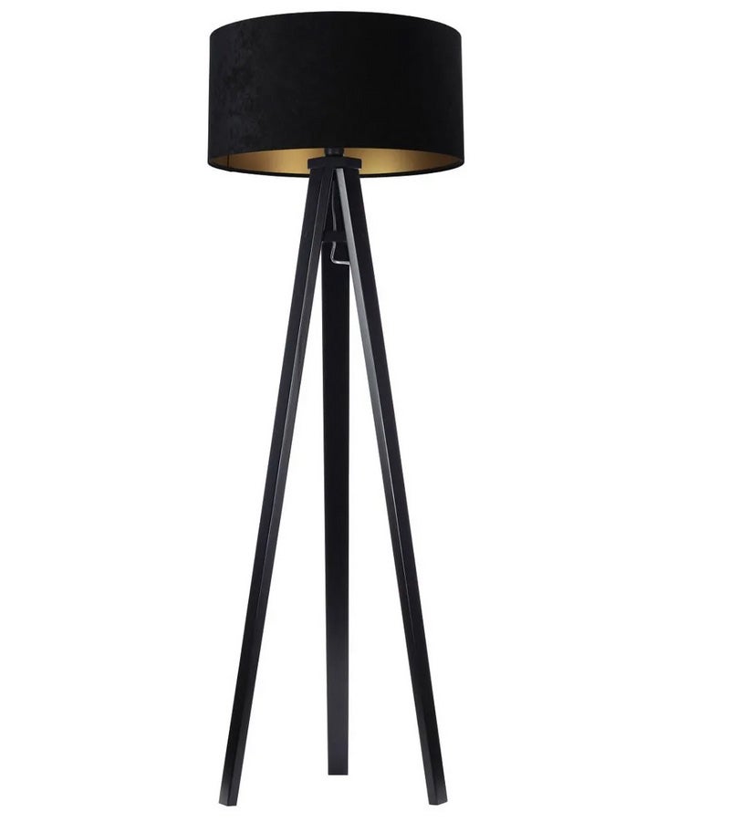 Lampa stojąca HOME 50 czarna/złota