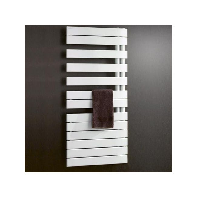 Sèche-serviettes eau chaude en acier Flomasta argent 415W Sèche-serviettes eau chaude en acier Flomasta argent 415W