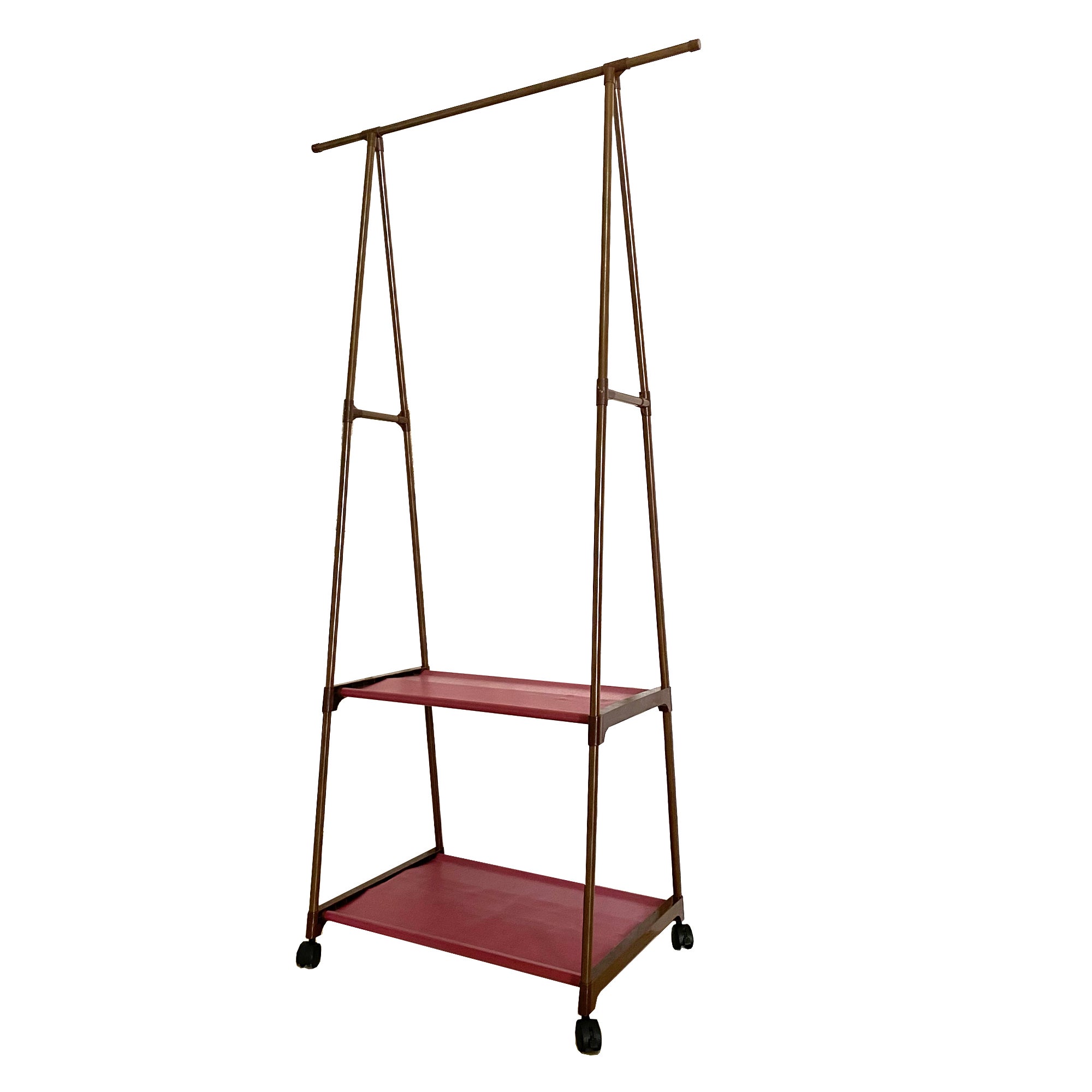 Portemanteau Âne Majestic Nyana Home 160x55x42cm 2 étagères, 1 barre supérieure Marron - 4