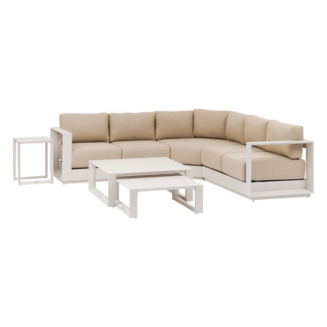 Salon d'angle de jardin 