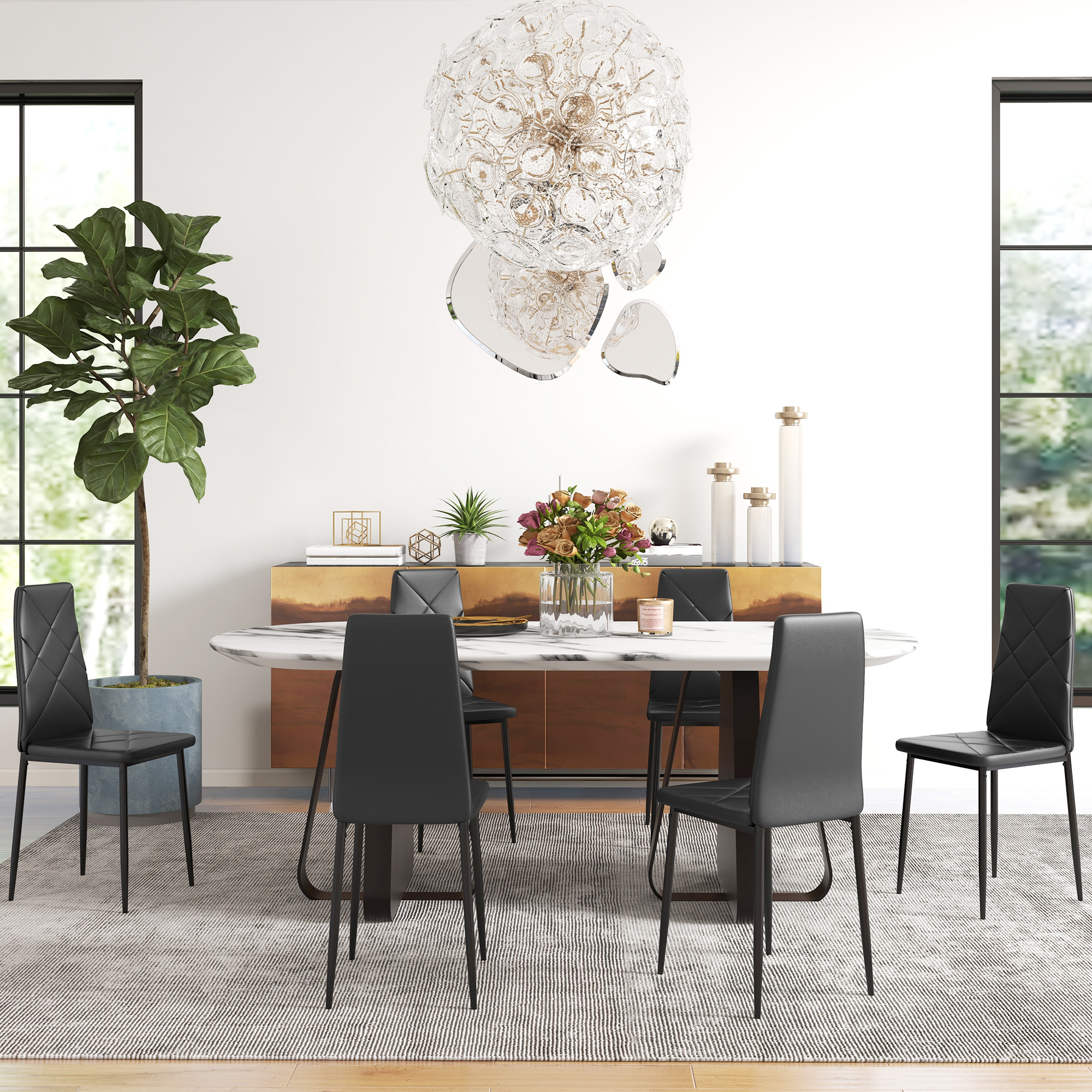 Sedie Sala Da Pranzo Moderne Set Di Sedie Da Pranzo Moderne