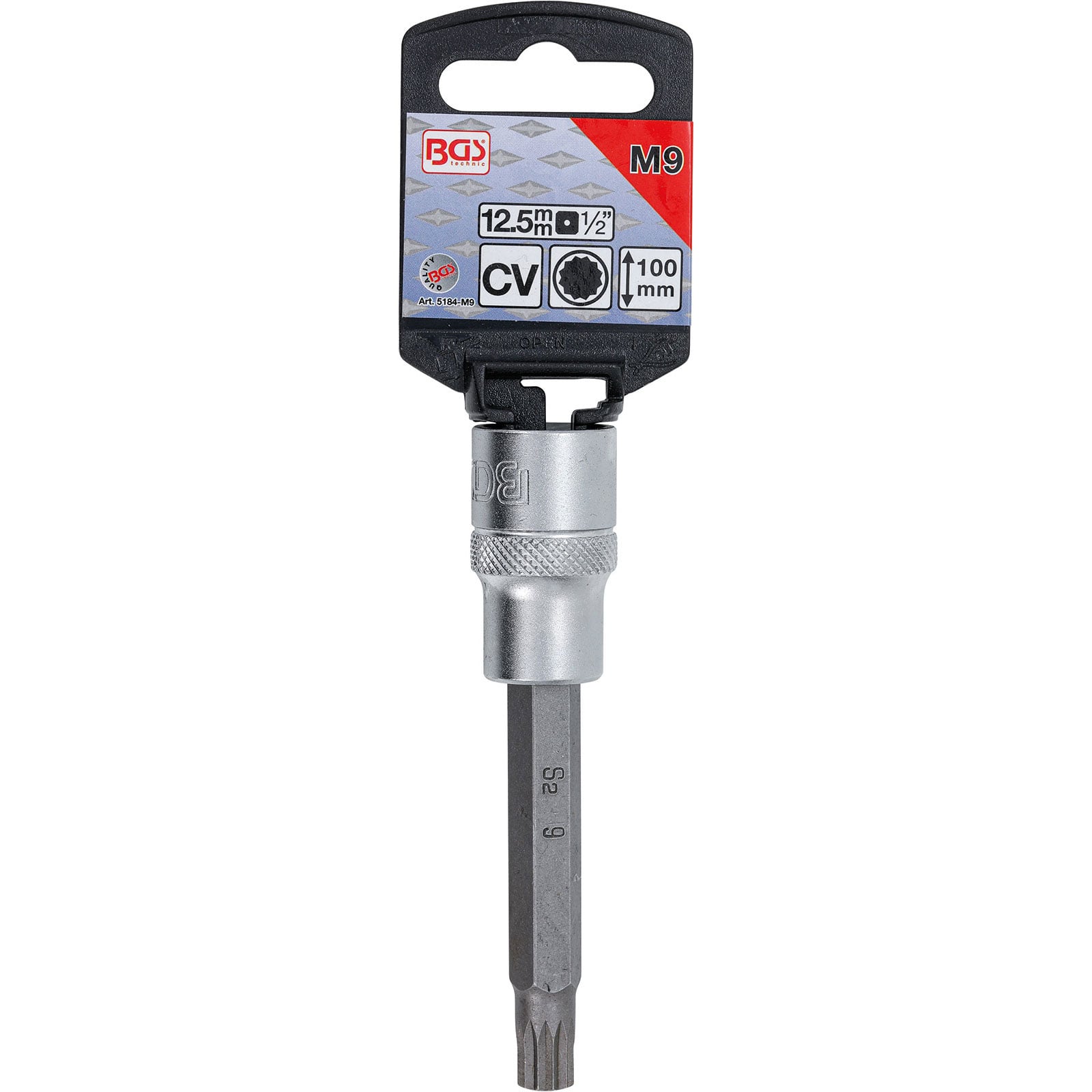 BGS Douille à embouts | longueur 100 mm | 12,5 mm (1/2