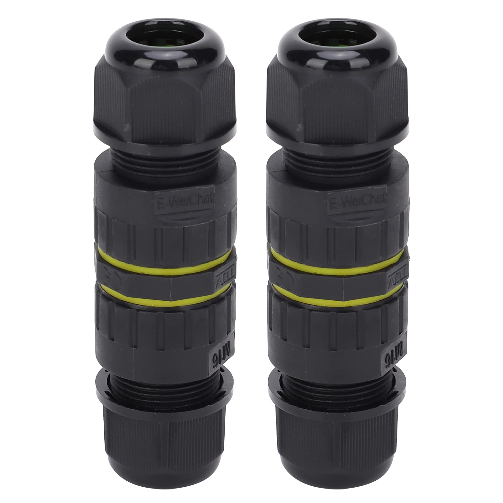 Wodoszczelne, ognioodporne złącze do kabli elektronicznych zewnętrznych, 2 piny IP68 M162P (7-10 mm)