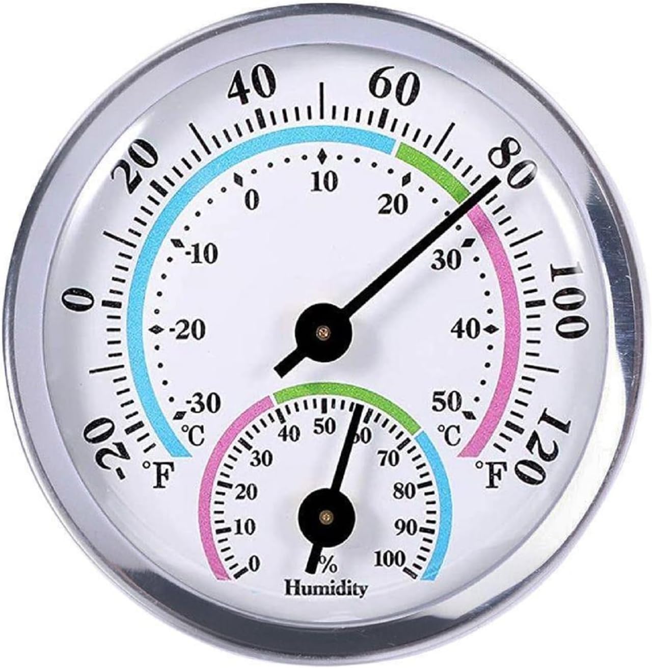 Miniaturowy termometr i higrometr 2 w 1, monitor temperatury i wilgotności, odpowiedni do użytku w domu, na zewnątrz i w biurze