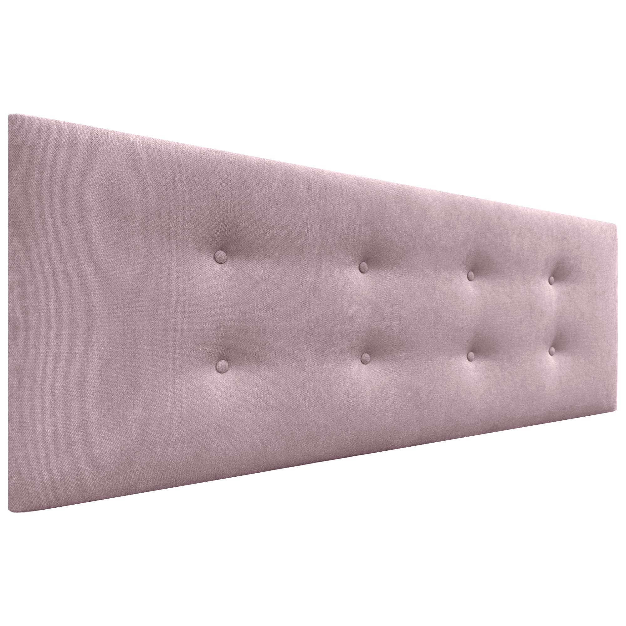 Dhome cabecero de tela aqualine pro con 2 hileras de botones cabezal tapizado cama lujo (rosa, 160cm)