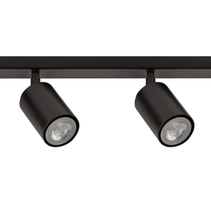 Reflektor sufitowy spot natynkowy Zoom listwa czarny 4xGU10x25W wym: 16 x 60 x 6 cm metal SIGMA