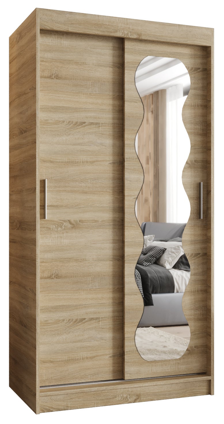 Szafa przesuwna garderoba SPOTI 100 x 62 x 200 cm Sonoma