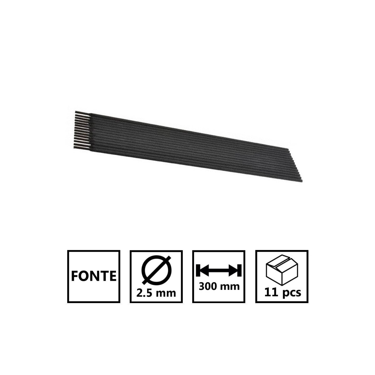 Électrodes De Soudure à L'arc 2.5mm FE-NI - Lot De 11 Pièces, Neuves, Marque INE