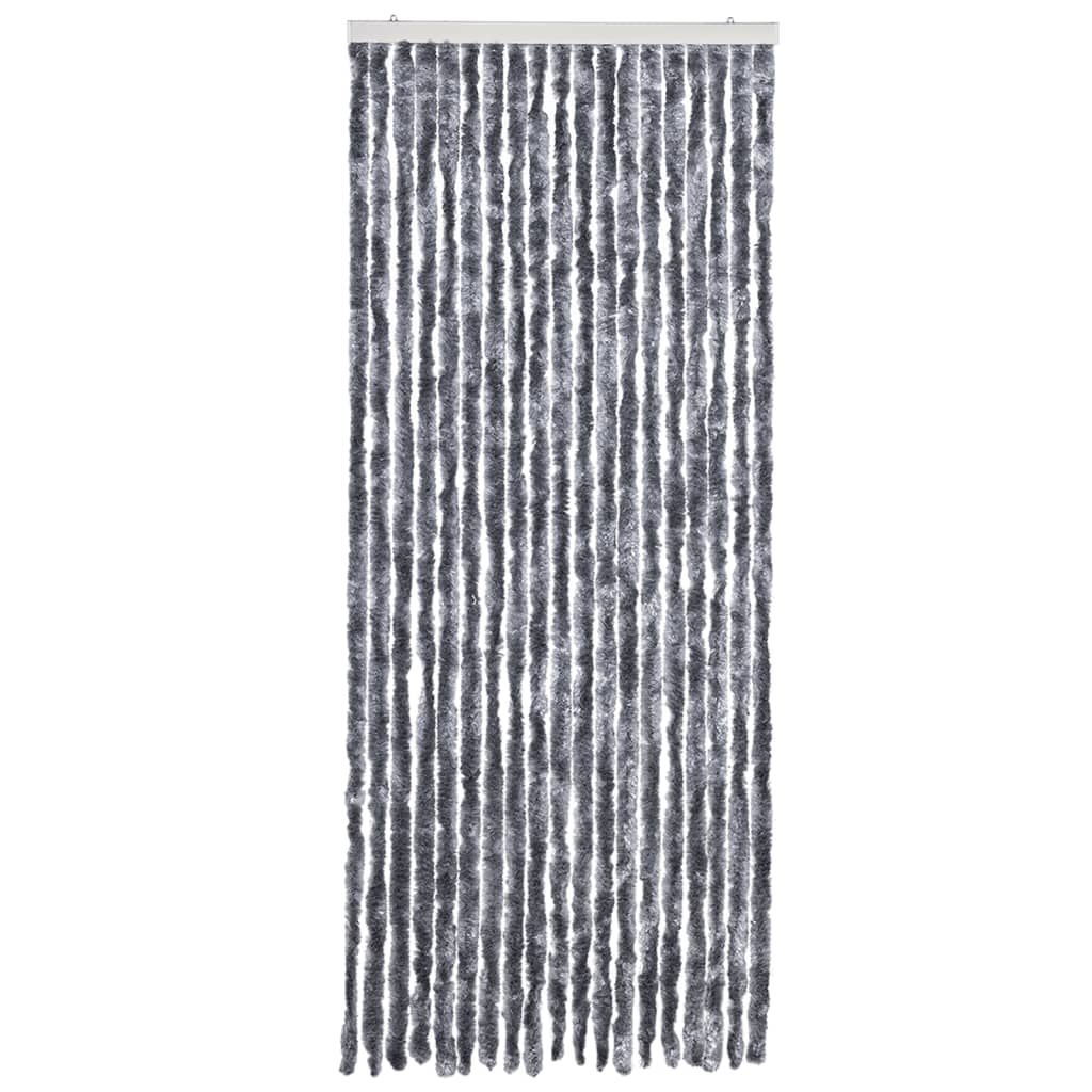 Rideau moustiquaire en chenille argentée 56x185cm - COMFORTXL - 3