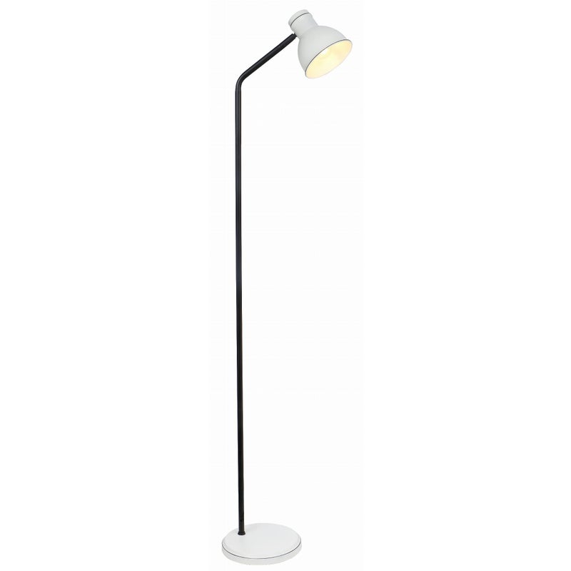Lampa podłogowa stojąca Zumba biało-czarna 1xE27x40W wym: 142 x 35 x 35 cm metal Candellux