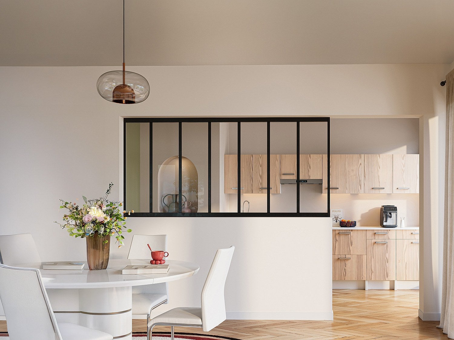 Verrière atelier en aluminium thermolaqué - 210x105 cm - Noir - BAYVIEW - 6