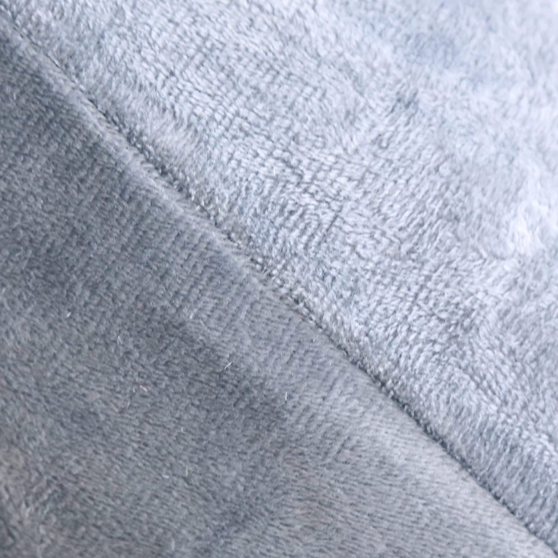 Coussin de grossesse déhoussable en velours BANANAIR 140x80 cm gris - 8