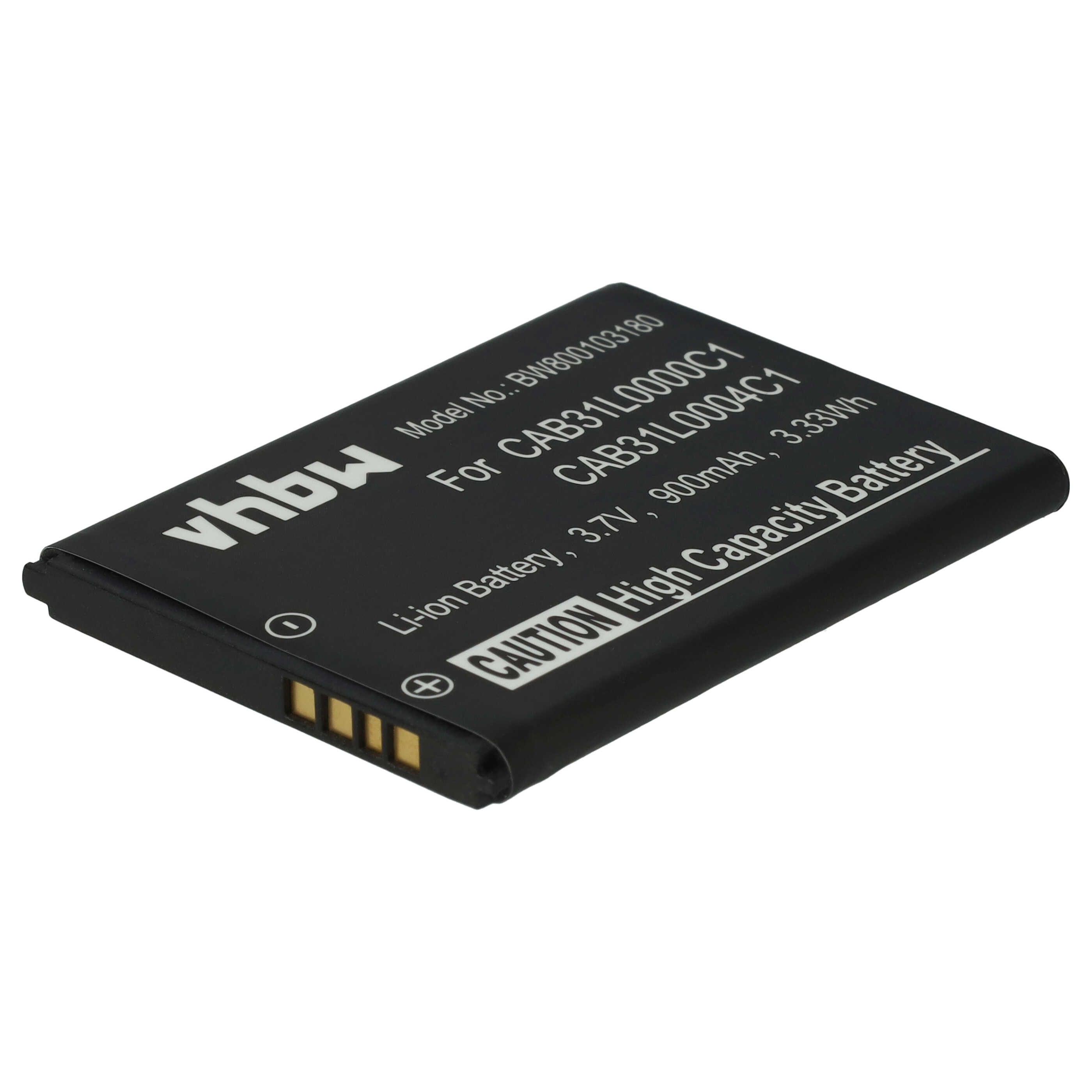 vhbw batteria sostituisce Alcatel CAB31L0000C1, CAB31L0000C2, CAB31L0001C1, CAB31L0004C1 per smartphone cellulare (900mAh, 3,7V, Li-Ion) - 3