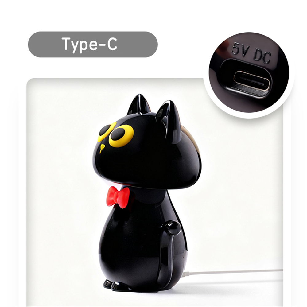 Lampada da scrivania forma di gatto birichino dimmerazione RGB continua luce notturna con timer per camera da letto adatta per camera letto/soggiorno - 7