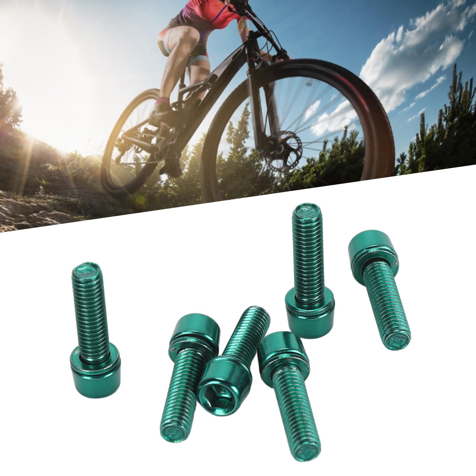 Vis de potence vélo M5 acier allié 10b21 noir lot de 6 BIKEFLOW