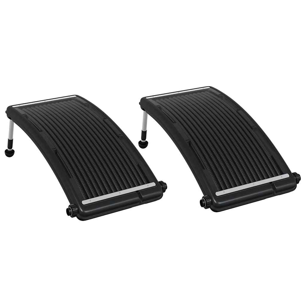 vidaXL Panneaux de chauffage solaire de piscine courbés 2 pcs 110x65cm - 2