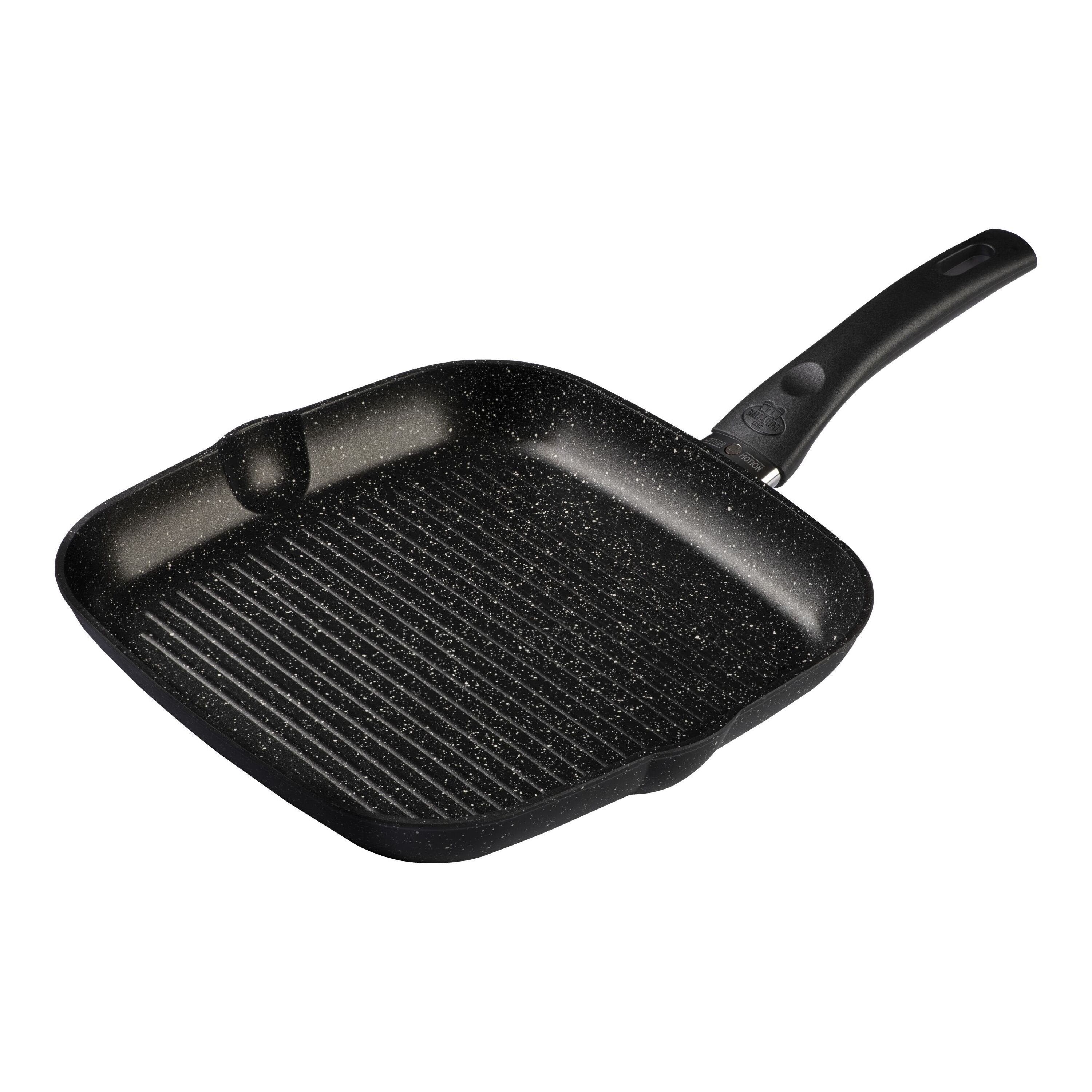 Ballarini Caprera Padella 1 Manico Blu (28 cm, Padella per friggere, Alluminio