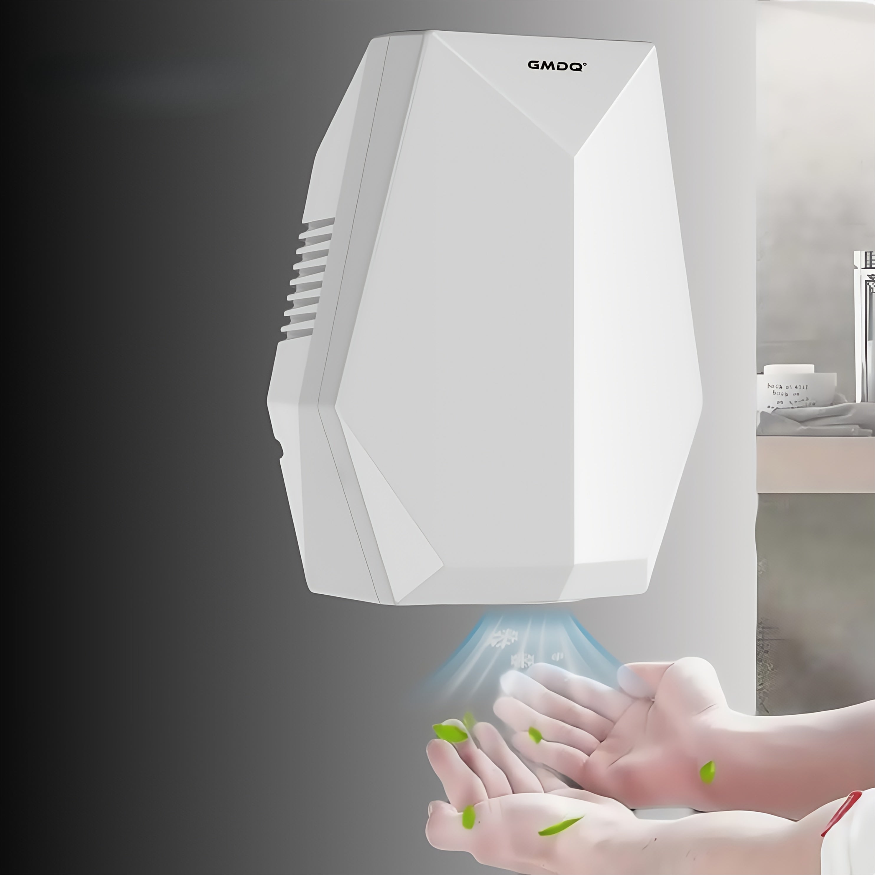 Sèche-mains À Capteurs Intelligents 1600w, Haute Puissance, Montage Mural, Sèche-mains Commercial Rapide, Adapté À Diverses Occasions,Noir - 3