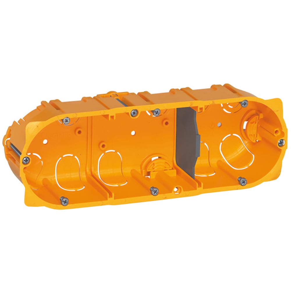 Boitier d'encastrement Batibox cloison sèches profondeur 40mm 3 postes Legrand - 4