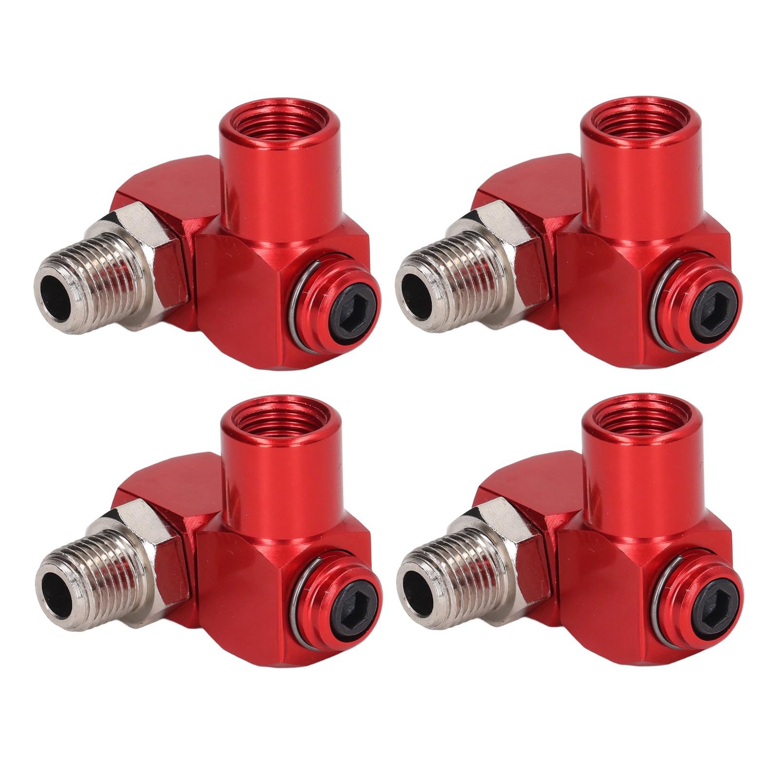 Connecteurs D'angle 150° En Aluminium 7071 – Lot De 4, Pour Poteaux De Tente 8,5 Ou 9,5 Mm, Noir/argenté