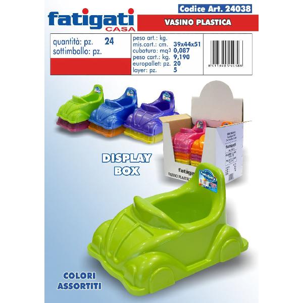 Vasino Per Auto Portatile Per Bambini – Multicolore, Da 18 Mesi, 20x25x36 Cm, Promuove L'autonomia